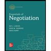 Essentials-of-Negotiation-Looseleaf---With-Access, by Roy-Lewicki-Bruce-Barry-and-David-Saunders - ISBN 9781264091782