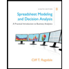 Spreadsheet-Modeling-and-Decision-Analysis-A-Practical-Introduction-to-Business-Analytics-Looseleaf---Text-Only, by Cliff-Ragsdale - ISBN 9781337274852