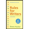 Rules for Writers, 09 MLA - With Dev. Exercises by Diana Hacker - ISBN 9780312612313