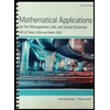 cover of Mathematics Application for Managemnt, Life, and Social Sciences (Custom) (10th edition)
