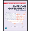American-Government-Roots-and-Reform-2018-Elections-and-Updates-Edition---Access, by Karen-J-OConnor-and-Larry-J-Sabato - ISBN 9780135176641