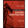 cover of Exercises in Building Construction (7th edition)